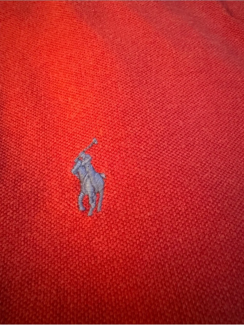 Y2K Polo Ralph Lauren Men’s XXL Red Classic Fit Cotton Pique’ Polo